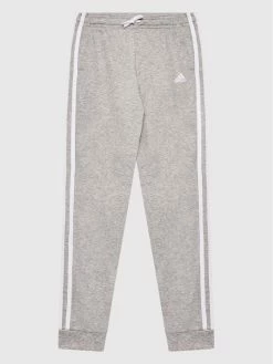 Κουπόνι 👏 Adidas Παντελόνια Φόρμας Παντελόνι φόρμας 3S FT HU1551 Γκρι Slim Fit ⭐