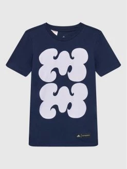 Flash Sale ✨ Adidas T-shirts T-Shirt Marimekko HL1631 Σκούρο μπλε Regular Fit 🎉
