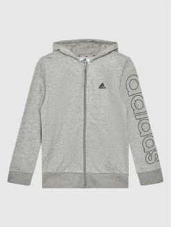 Εξοδος ⭐ Adidas Μπλούζες Φόρμας Μπλούζα Essentials Logo GN4039 Γκρι Regular Fit 🌟