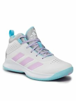 Τοπ 10 ⌛ Adidas Αθλητικά Παπούτσια Cross Em Up 5 K Wide GY2399 Λευκό ✔️