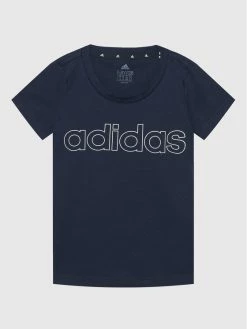 Η καλύτερη συμφωνία ❤️ Adidas T-shirts T-Shirt Essentials GS0186 Σκούρο μπλε Slim Fit ✔️