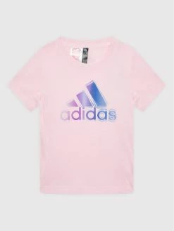 Το φθηνότερο 😉 Adidas T-shirts T-Shirt HE0038 Ροζ Regular Fit 👍