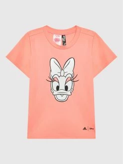 Καλύτερη πώληση 🔔 Adidas T-shirts T-Shirt Daisy Duck HC8636 Ροζ Relaxed Fit 🔔