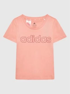 Εξοδος 🤩 Adidas T-shirts T-Shirt Essentials HE1965 Ροζ Slim Fit 🧨