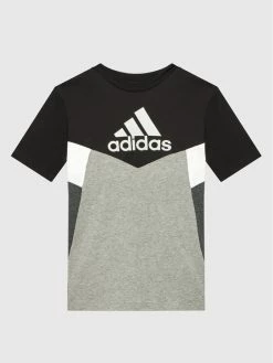 Εξοδος 😀 Adidas T-shirts T-Shirt Colorblock HA4025 Μαύρο Regular Fit 😍